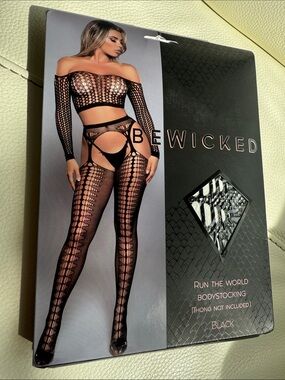 Be Wicked Run The World Bodystocking